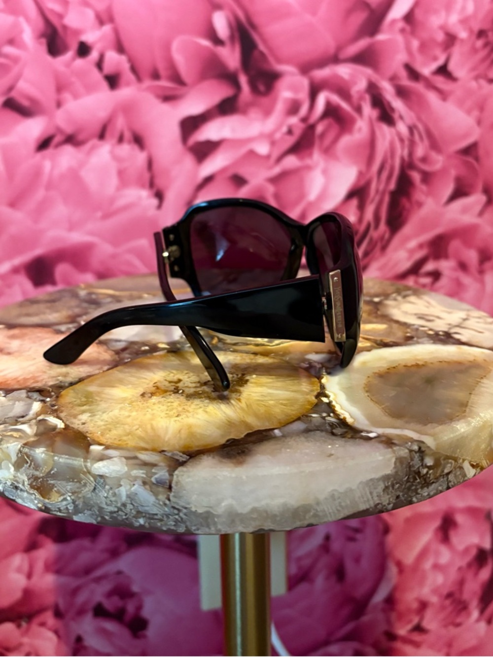 Yves Saint Laurent Dark Brown Gradient Oversized Women's Sunglasses - Picture 3 of 6